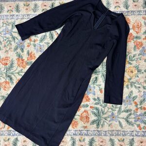 Piazza Sempione Jersey Dress US Size 4 Blue Navy